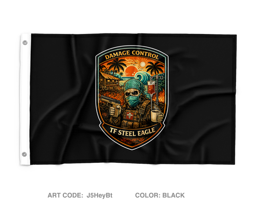 Island Time Wall Flag - J5HeyB
