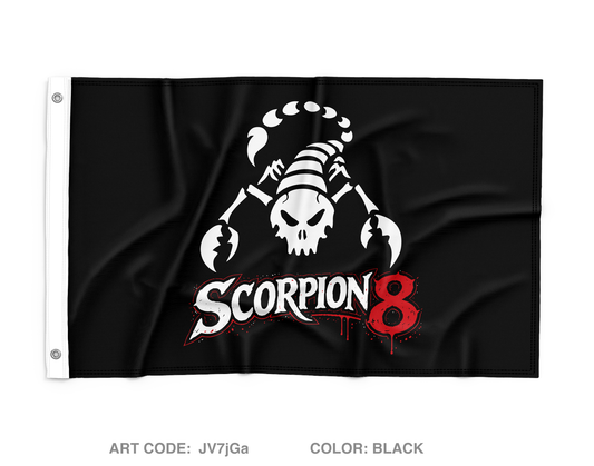 Scorpion 8 Wall Flag - JV7jGa