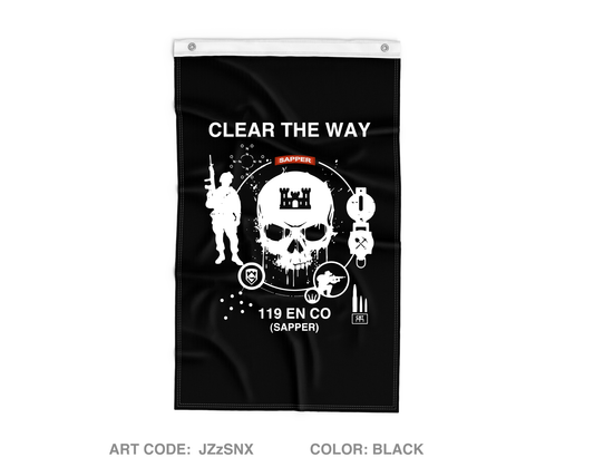 119 Engineer Company (SAPPER) Fundraising Collection Wall Flag - JZzSNX
