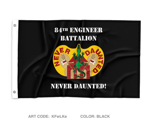 84th Engineer Battalion, 130th Engineer Brigade Wall Flag - KFwLKe