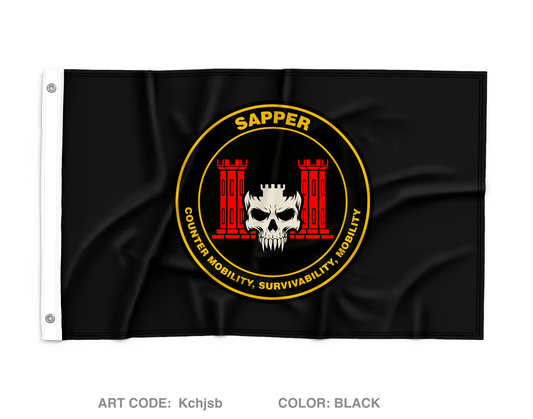 2D CEB Wall Flag - Kchjsb