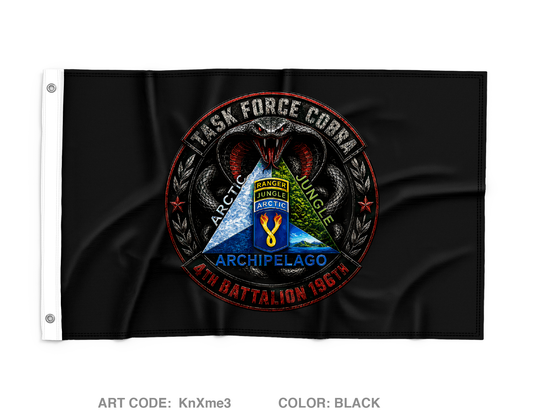 4TH BN 196th IN BDE Wall Flag - KnXme3