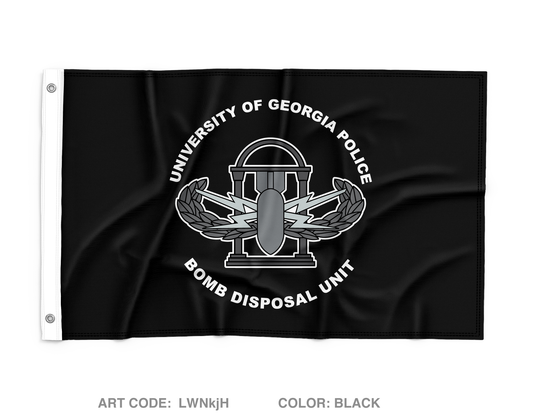 University of Georgia Bomb Disposal Unit Wall Flag - nsgLq5