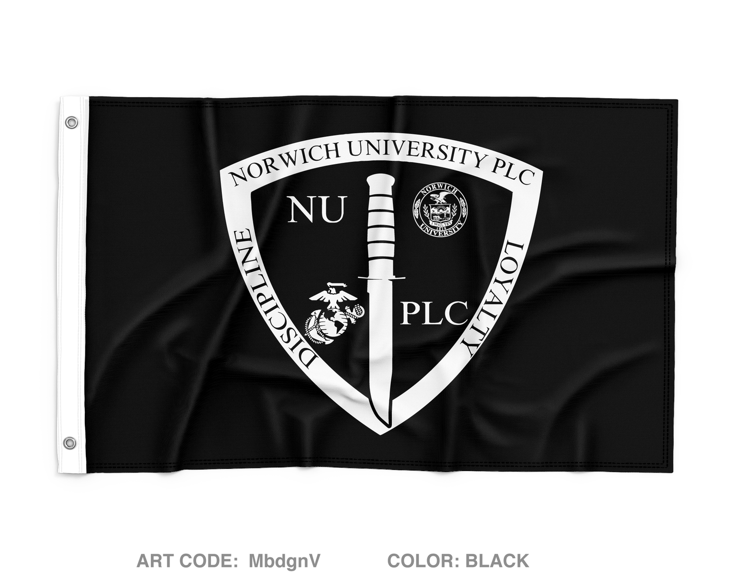 Norwich University PLC Wall Flag - MbdgnV