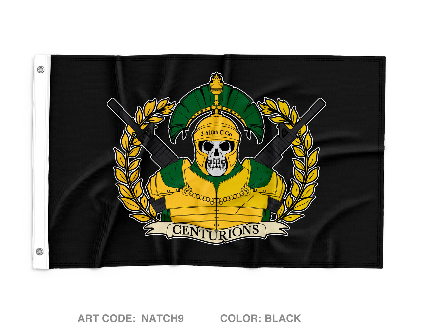 3-518th C Co Wall Flag - NATCH9