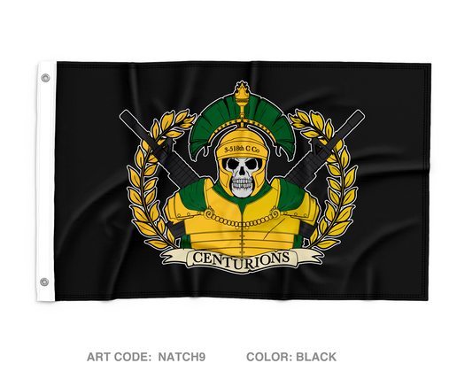 3-518th C Co Wall Flag - NATCH9