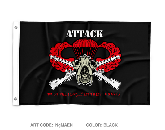 ATTACK Company 2-505th PIR Wall Flag - NgMAEN