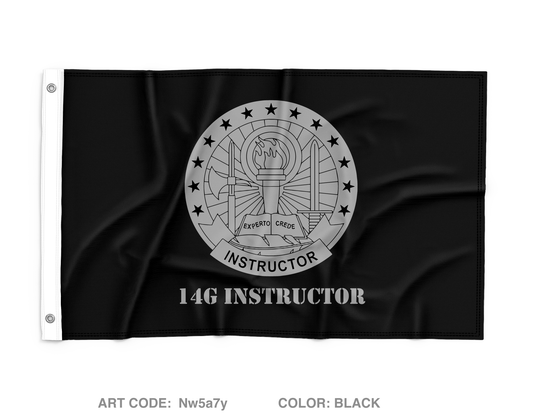 14G Instructors Wall Flag - Nw5a7y