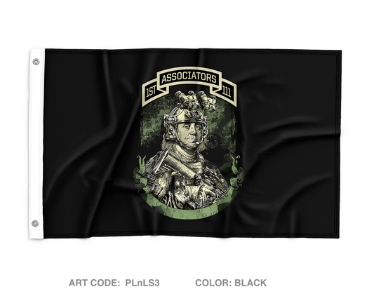 B CO 1-111 Wall Flag - PLnLS3