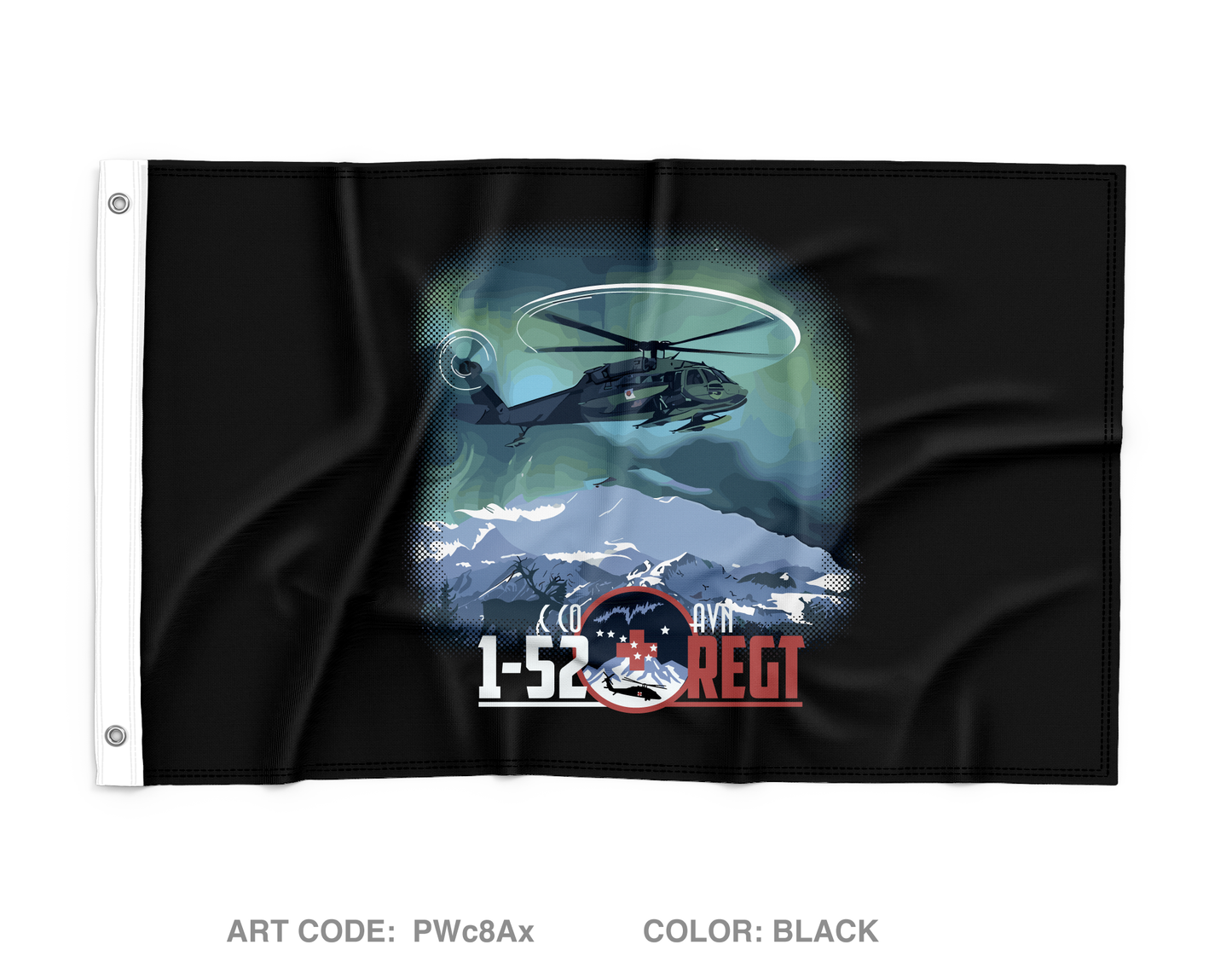 C Co 1-52nd Avn Regt Wall Flag - PWc8Ax