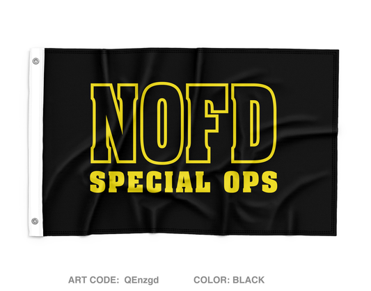 NOFD Rescue 7 Wall Flag - QEnzgd