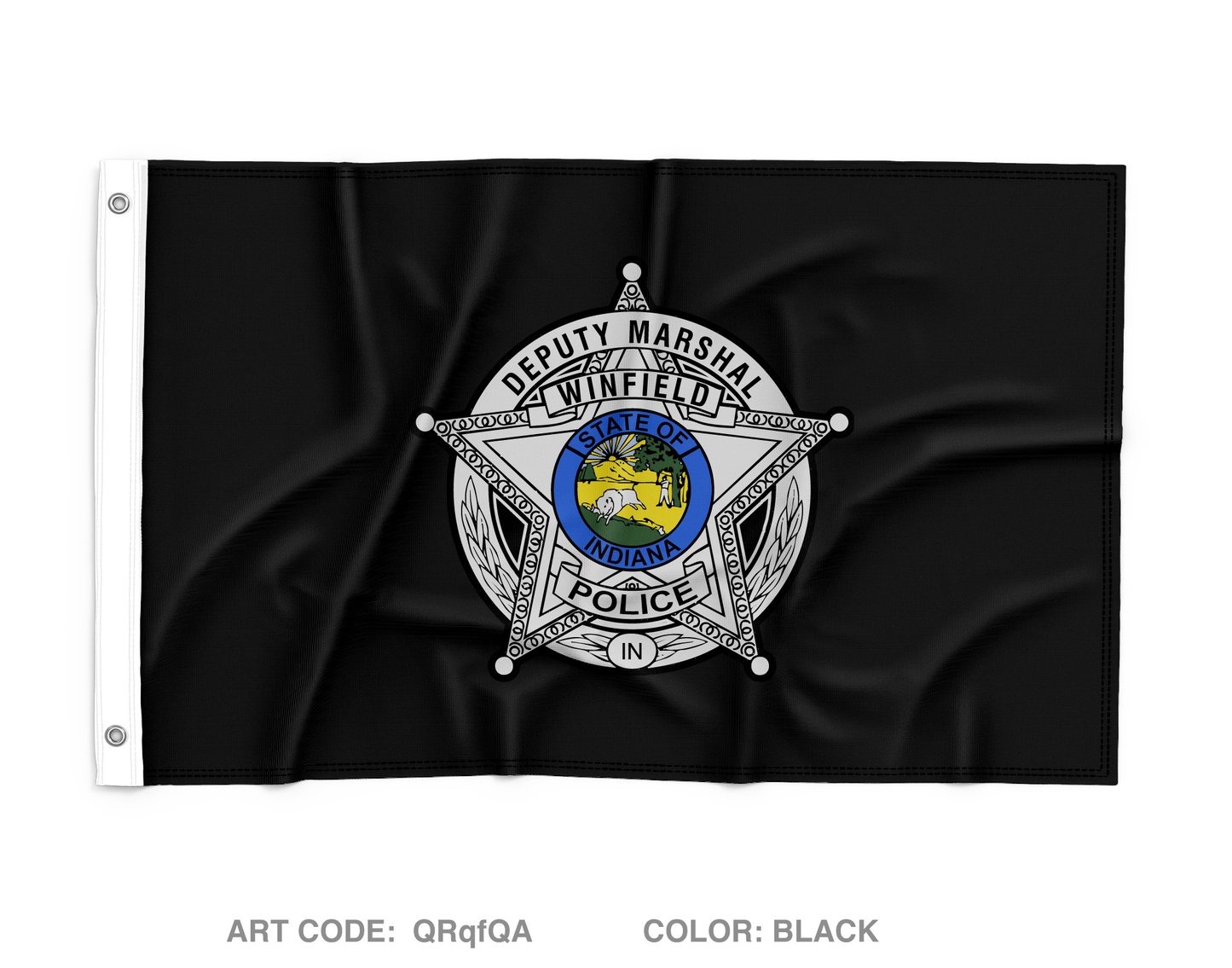 Winfield Police Department Wall Flag - QRqfQA