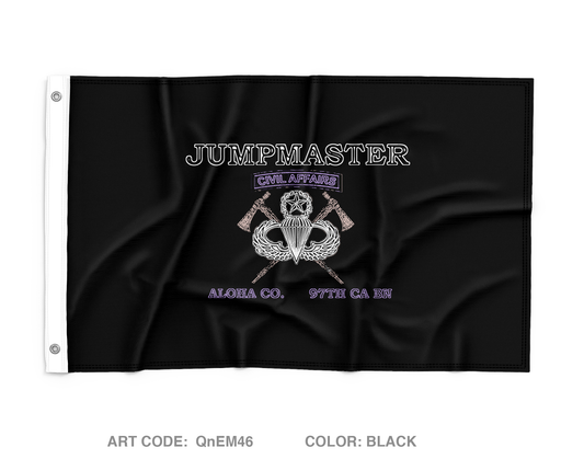 A Co 97th Civil Affairs BN Wall Flag - QnEM46