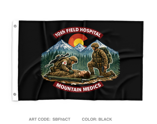 10th Field Hospital Store 1 Wall Flag - SBFhbC