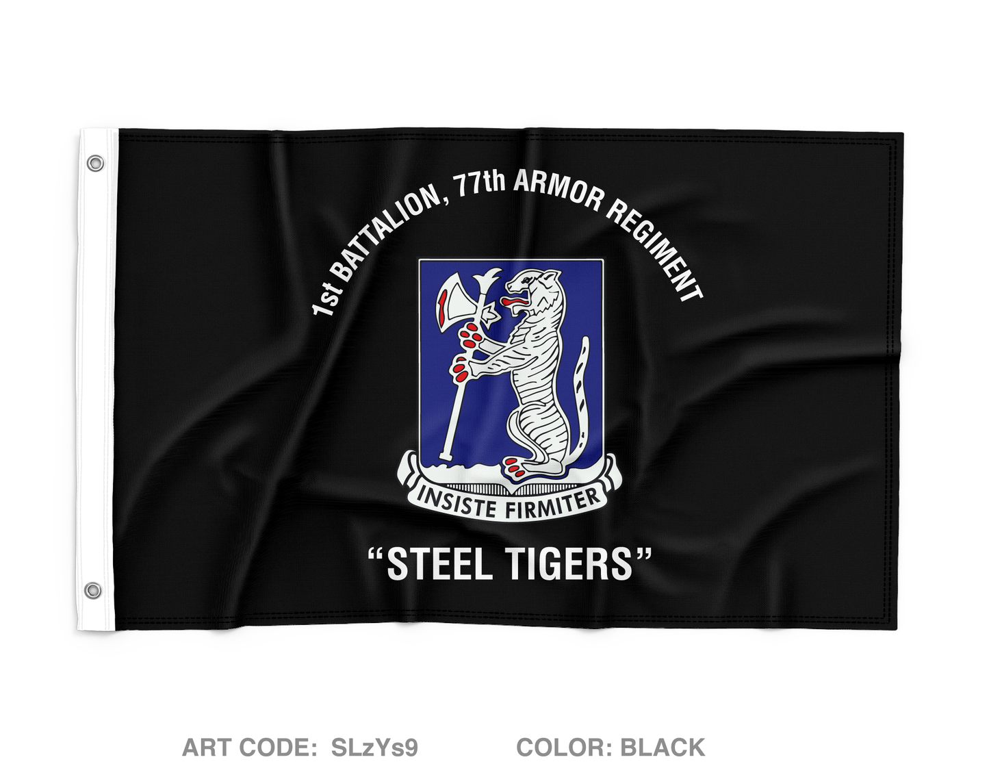1-77 Steel Tigers Wall Flag - SLzYs9