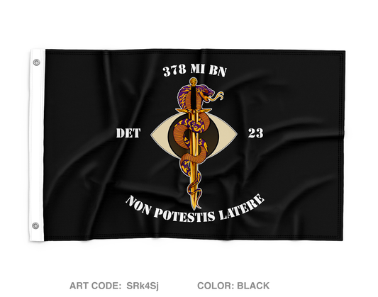 378 MI DET 23 Wall Flag - SRk4Sj