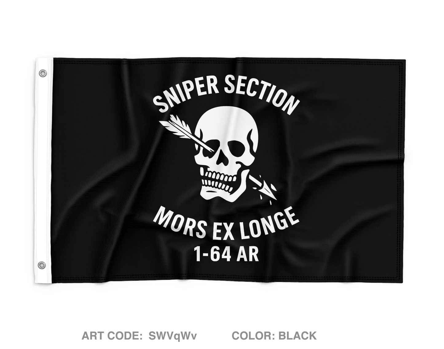 1-64 AR HHC SNIPER SECTION Wall Flag - SWVqWv