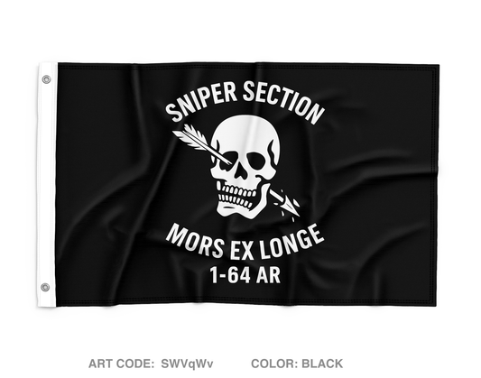 1-64 AR HHC SNIPER SECTION Wall Flag - SWVqWv