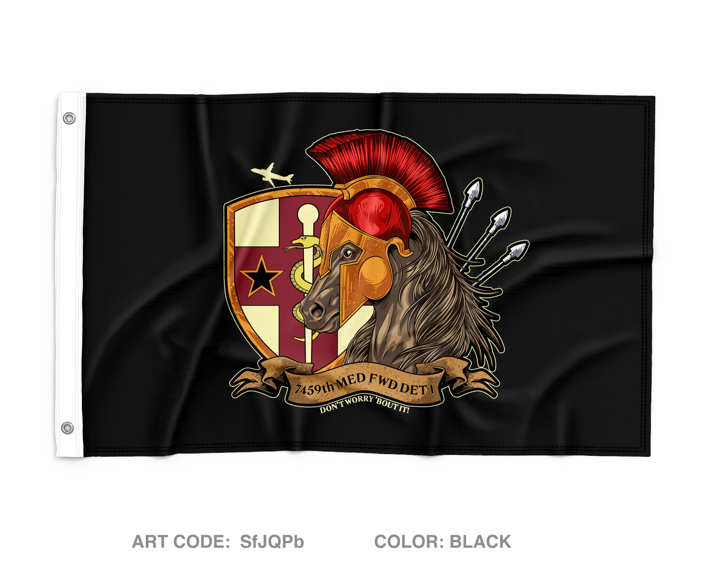 7459TH MED FWD DET 1 Wall Flag - SfJQPb