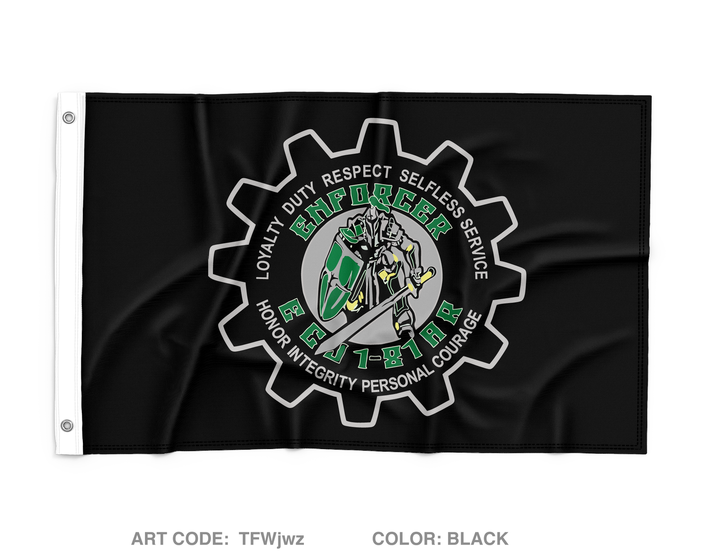 E Co, 1-81 AR BN, 194TH AR BDE Wall Flag - TFWjwz