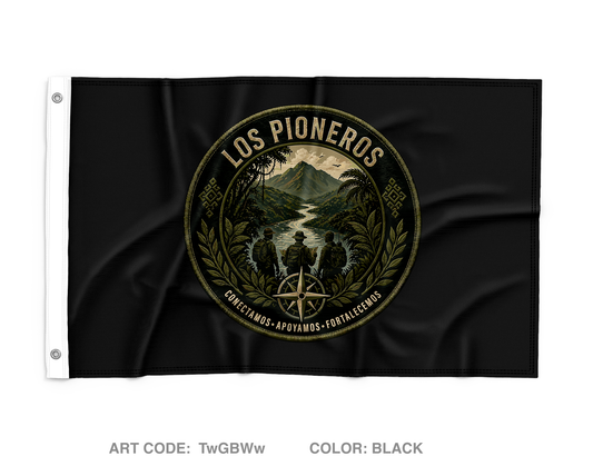 CAT 844, D Co, 98th CA BN (SO) (A) Wall Flag - TwGBWw