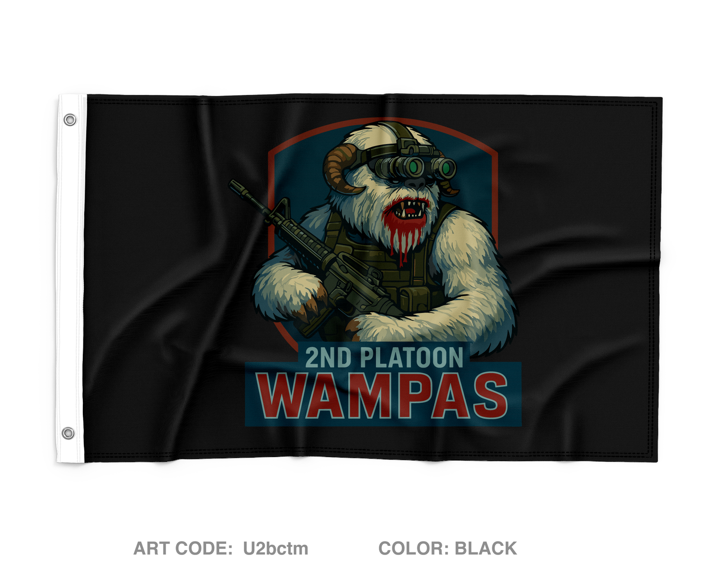 2nd PLT Wampas 2 Wall Flag - U2bctm