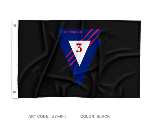 3 SQDN, 3 SFAB Wall Flag - UYv4Fh