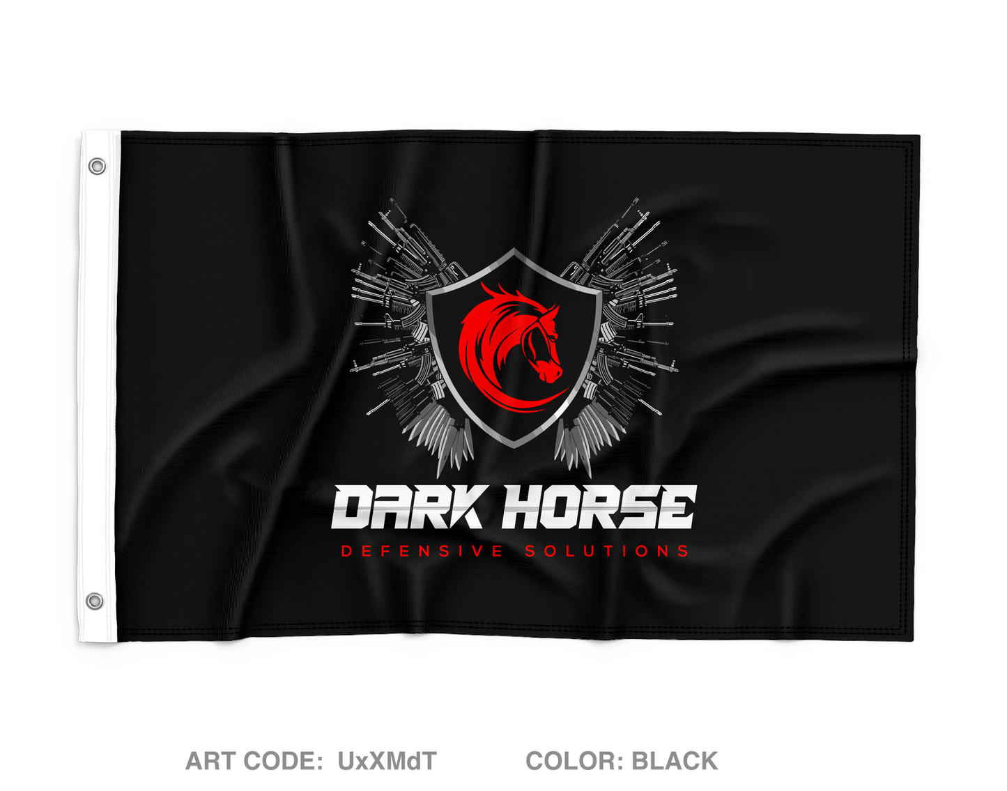 Dark Horse Defensive Solutions Wall Flag - UxXMdT