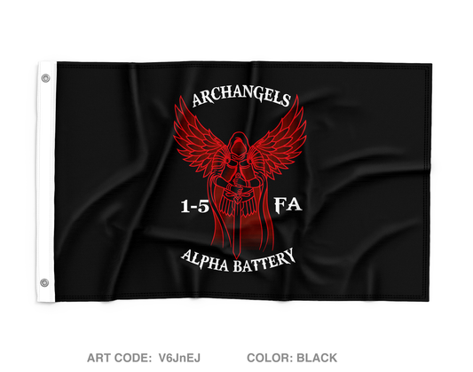 Alpha Battery Wall Flag - V6JnEJ