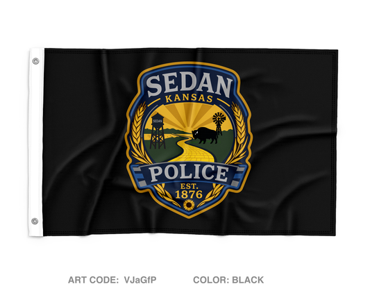 Chautauqau County Sheriffs Office/ Sedan PD Wall Flag - VJaGfP