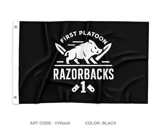 1st PLT, B CO Wall Flag - VVNaUk