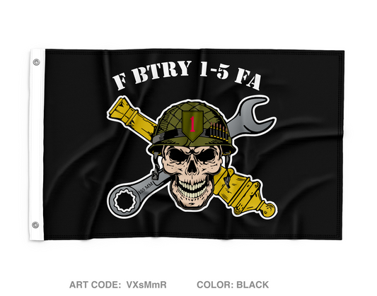 F BTRY 1-5 FA Wall Flag - VXsMmR