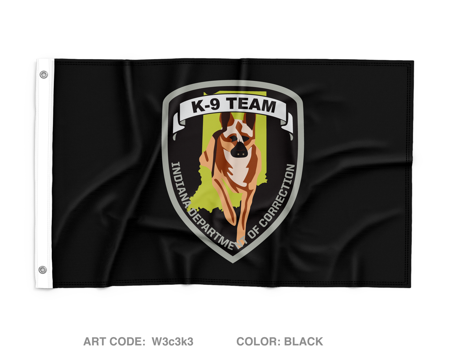 K9 Team Wall Flag - W3c3k3