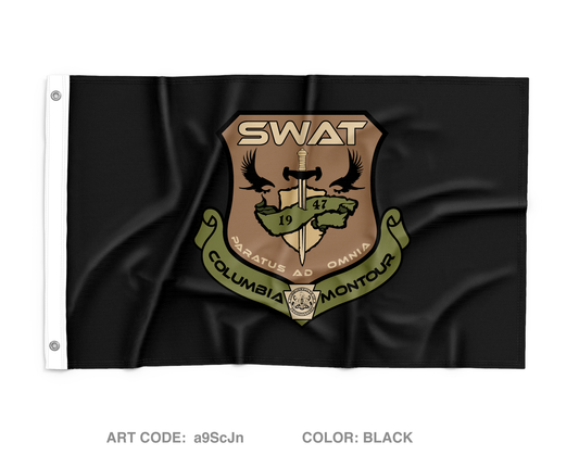 Columbia-Montour SWAT #2 Wall Flag - a9ScJn