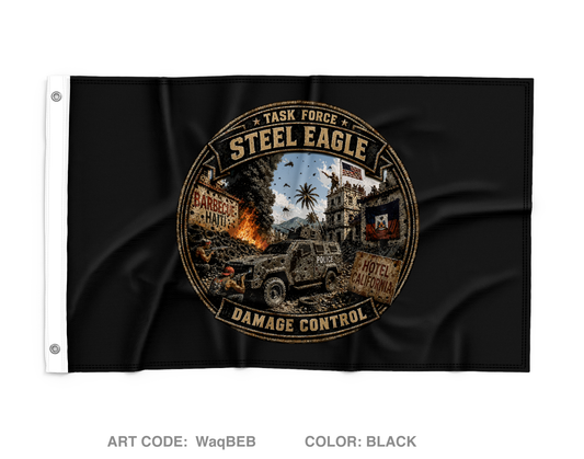 Damage Control Wall Flag - WaqBEB