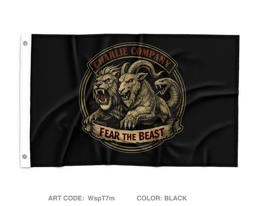 Charlie Company Chimeras Wall Flag - WspT7m