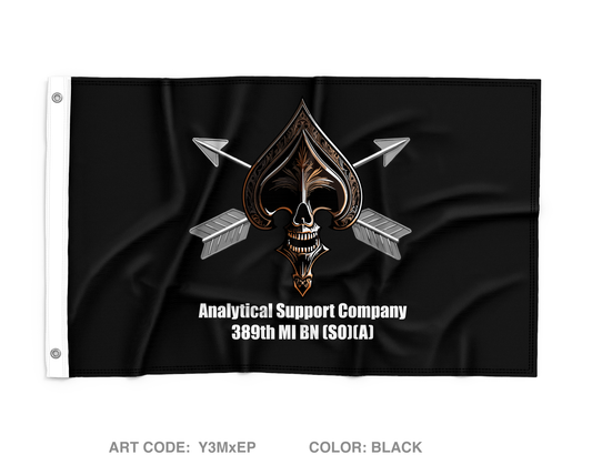 389th mi BN analytical support company Wall Flag - Y3MxEP