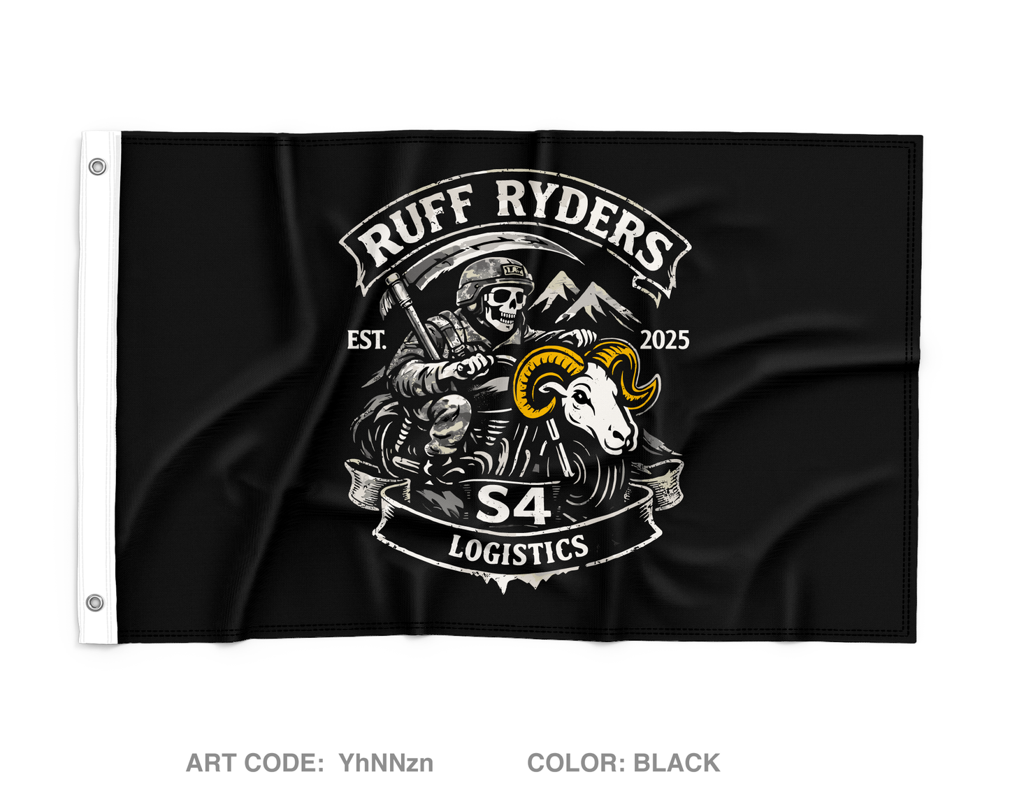 650 RSG S4 Ruff Ryders Wall Flag - YhNNzn