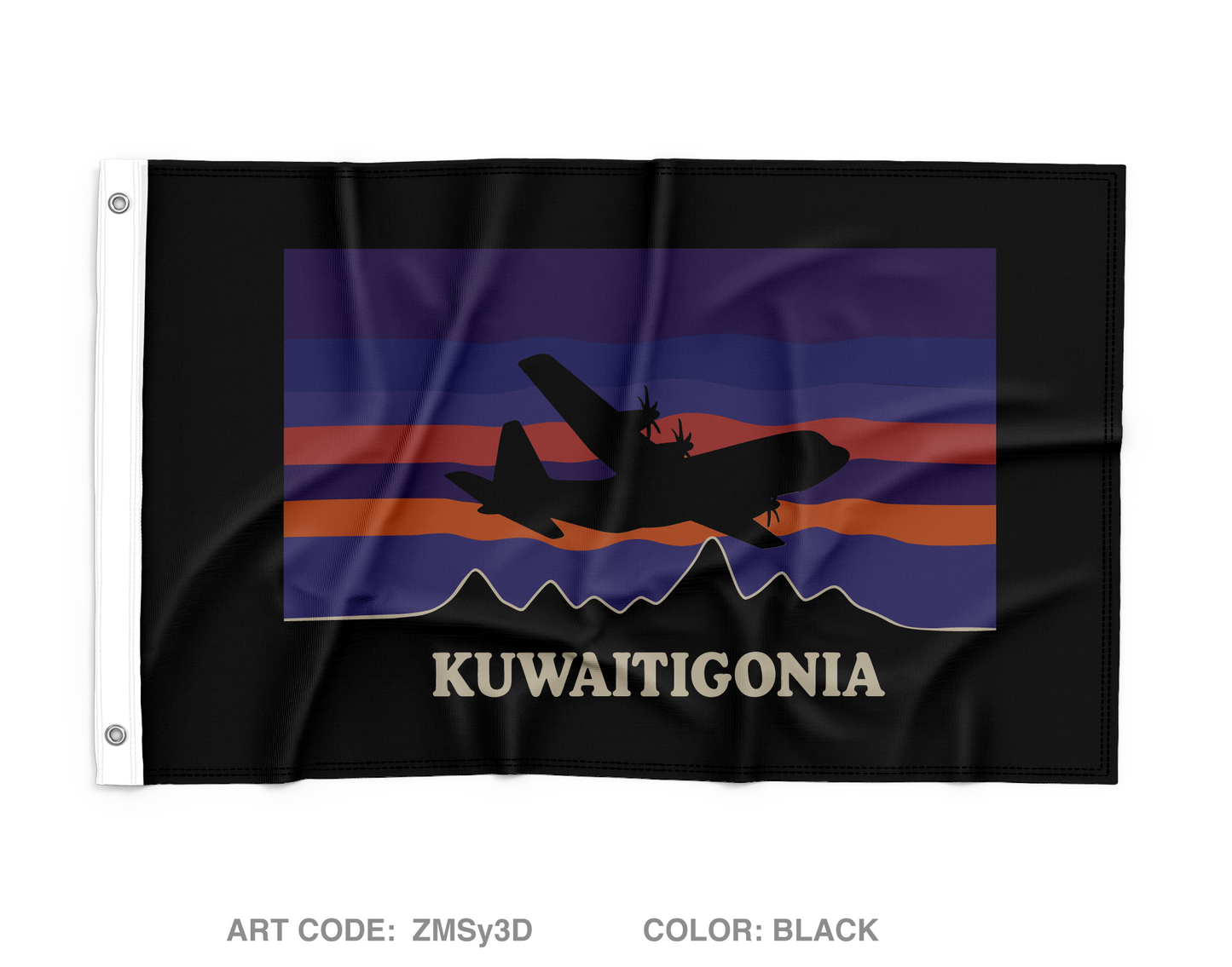 61st EAS Store 1 Wall Flag - ZMSy3D