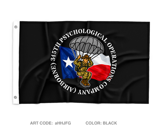 345th Psychological Operations Company (Airborne) Wall Flag - aHHJFG
