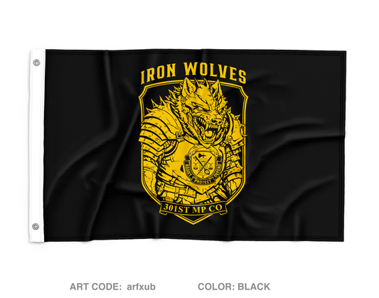 1st PLT, 301st MP CO Wall Flag - arfxub
