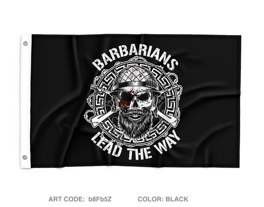 Barbarians / B Co 3-144 INF REG Wall Flag - b8Fb5Z