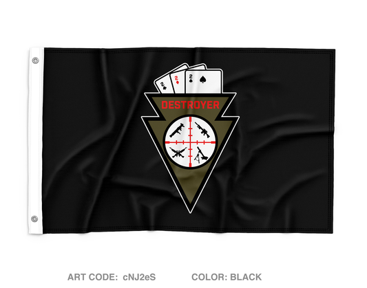 D CO 2-22 IN BN 1MBCT Wall Flag - cNJ2eS