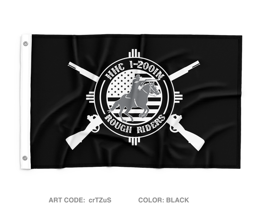 HHC, 1-200 Infantry Wall Flag - crTZuS