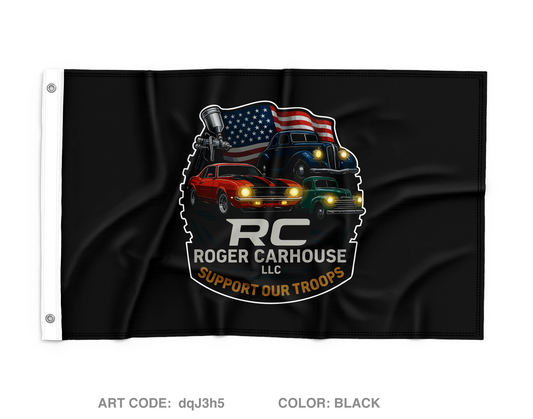 RC Roger CarHouse Wall Flag - dqJ3h5