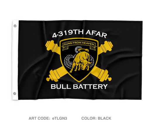 Old Bull battery 4-319 Wall Flag - eTLGN3