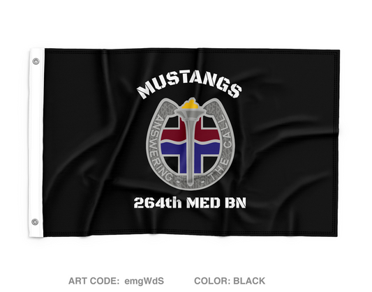 264th Medical Battalion Wall Flag - emgWdS
