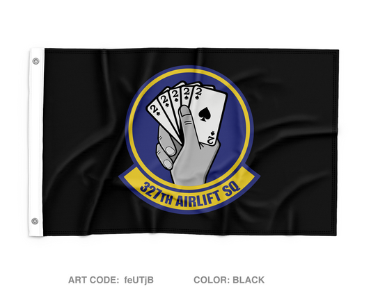 327th Airlift Squadron Wall Flag - feUTjB