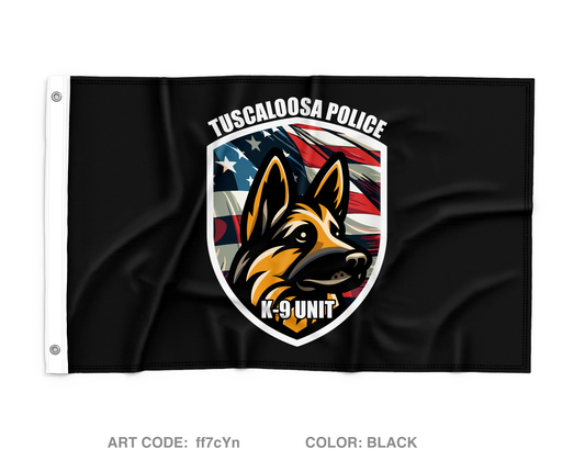 Tuscaloosa Police K-9 unit Wall Flag - ff7cYn