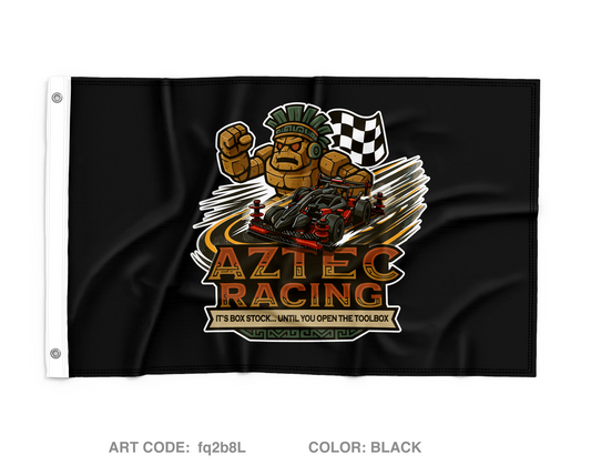 Aztec Racing Wall Flag - fq2b8L